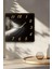 Siyah Gold Işıklı Temperli Cam Kare Saat 33X33 cm Ebadında Uv Baskı - KCS035 5