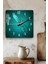 Yusufçuk Desenli Temperli Cam Kare Saat 33X33 cm Ebadında Uv Baskı - KCS036 3