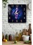 Müzik Notalı Temperli Cam Kare Saat 33X33 cm Ebadında Uv Baskı - KCS002 1