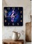 Müzik Notalı Temperli Cam Kare Saat 33X33 cm Ebadında Uv Baskı - KCS002 3