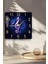 Müzik Notalı Temperli Cam Kare Saat 33X33 cm Ebadında Uv Baskı - KCS002 5