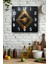 Geometrik Metal Görünümlü Temperli Cam Kare Saat 33X33 cm Ebadında Uv Baskı - KCS024 1