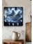 Fırtına Dalgası Temalı Temperli Cam Kare Saat 33X33 cm Ebadında Uv Baskı - KCS054 3