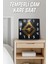 Geometrik Metal Görünümlü Temperli Cam Kare Saat 33X33 cm Ebadında Uv Baskı - KCS024 4