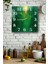 Yeşil Dokulu Temperli Cam Kare Saat 33X33 cm Ebadında Uv Baskı - KCS032 1