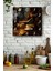 Kahve ve Değirmen Temalı Temperli Cam Kare Saat 33X33 cm Ebadında Uv Baskı - KCS015 1
