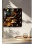 Kahve ve Değirmen Temalı Temperli Cam Kare Saat 33X33 cm Ebadında Uv Baskı - KCS015 5