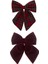 Mimi & Lula Tartan Agnes Bow 2'li Toka - Red 1