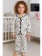 Kız Çocuk Kuromi Desenli Düğmeli %100 Pamuklu Renkli Pijama Takımı 1