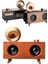 Ds-Derin Gramafon Radyo Bluetooth Hoparlör Nostaljik Radyo Fm Radyo 4