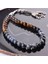 Oğlak Burcu 33'lü Tesbih, 8mm Dumortierit, Obsidyen, Kaplan Gözü, Göz Akik, Dumanlı Kuvars 4