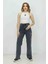 Kadın Kurdele Detaylı Kot Pantolon 1