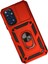 Xiaomi Redmi Note 11 Kılıf Pars Lens Yüzüklü Silikon - Kırmızı 2