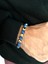 Mavi Hematit ve Lapis Lazuli Taşlı Unisex Zarif Bileklik 1