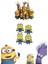 Minionlar (Minyonlar) Karakter Sticker Seti | 3D Kabartmalı Uv Dtf Premium Kalite 1