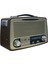 Nostaljik Radyo MD-1700BT Bluetooth'lu Hoparlör USB Tf Sd Aux Fm Destekli Retro Radyo 1