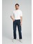 Erkek Regular Fit Düz Paça Kot Pantolon - Esnek %98 Pamuk %2 Likra Jean 1