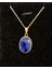 Lapis Lazuli Taşı Kolye, Sertifikalı, Üst Kalite, Altın Kaplama, Şık ve Zarif Tasarım 3