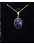 Lapis Lazuli Taşı Kolye, Sertifikalı, Üst Kalite, Altın Kaplama, Şık ve Zarif Tasarım 4