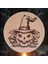 Halloween Temalı Ahşap Yuvarlak Sunum Tahtası 3