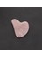 Doğal Pembe Kuvars Kalpli Masaj Taşı, Gua Sha, 1. Sınıf Sertifikalı 2