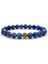Mavi Zirkonyum Detaylı Şık Tasarım Lapis Lazuli Doğal Taş Bileklik 3