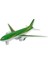 Çek Bırak Sesli Işıklı Metal Uçak - 180 - Yeşil 1