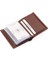 Hakiki Deri Kağıt Para ve Bol Şeffaf Kart Bölmeli Unisex Kartlık - Taba 3