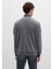 Düğme Detaylı Dik Yaka Gri Sweatshirt 0S10472-80018 4