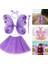 Ds-Derin Lila Mor Kelebek Kostümü - Lila Mor Kelebek Kostüm Aksesuar Seti 4 Parça 1