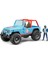 Jeep Cross Mavi Safari Aracı ve Kasklı Pilotu 3