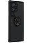 Samsung Galaxy S24 Ultra Kılıf Montreal Yüzüklü Silikon Kapak - Siyah 2