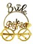 Ds-Derin Bride Yazılı Taç ve Bride To Be Yazılı Gözlük Seti Altın Renk 1
