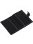 Hakiki Eskitme Deri Patlı ve Bol Kart Bölmeli Unisex Portföy Cüzdan - Antrasit 3