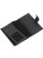 Hakiki Eskitme Deri Patlı ve Bol Kart Bölmeli Unisex Portföy Cüzdan - Antrasit 4