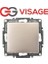 Visage Ambiance Metalik Bej Tekli Anahtar Çerçevesiz - Priz ve Anahtar Için Uyumlu Çerçeve 1