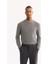Erkek Antrasit Yanı Lastikli Viskon Karışımlı Slim Fit Chino Pantolon A52Y3053 6