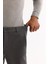 Erkek Antrasit Yanı Lastikli Viskon Karışımlı Slim Fit Chino Pantolon A52Y3053 5