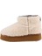 Stinger Micro Flatform Teddy Kadın Beyaz Bot 2