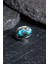 9 gr Turkuaz Taşlı Gümüş Yüzük, Şık ve Doğal Tasarım 1