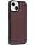 iPhone 15 Kılıf Aras Deri Kapak - Bordo 3