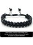 Doğal Taş Makrome Bileklik, Siyah, Ayarlanabilir, Şık ve Hafif Tasarım 5