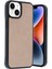 iPhone 15 Kılıf Aras Deri Kapak - Pudra 1
