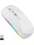 Macbook Air&macbook Pro Uyumlu Şarjlı Kablosuz Mouse Rgb LED Işıklı Ultra Slim USB 2.4ghz 1