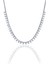 Parlak Gümüş Rodyumlu Zirkon Taşlı Zarif Zincirli Kolye, Şık ve Şahane Takı 1