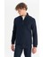 Pamuklu Regular Fit Dik Yaka Fermuarlı Selanik Örgü Sweatshirt 3