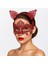 Bfs Romantik Kırmızı Dantel Maske Seti – Kedi Kulaklı Taç ve Maske 3 No 2