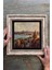 Renkli Taş Duvar Tablo, 30X30 Cm, Istanbul Galata Manzarası, Şık Dekorasyon. 2