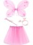 Bfs Toz Pembe Kelebek Kostümü - Toz Pembe Kelebek Kostüm Aksesuar Seti 4 Parça 1