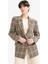 Regular Fit Kareli Blazer Ceket G0678AX25AU 4